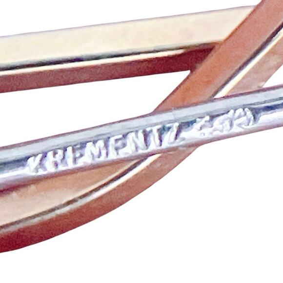 Vintage Signed Krementz Gold Filled Treble Clef Pearl Brooch Music - Picture 8 of 10